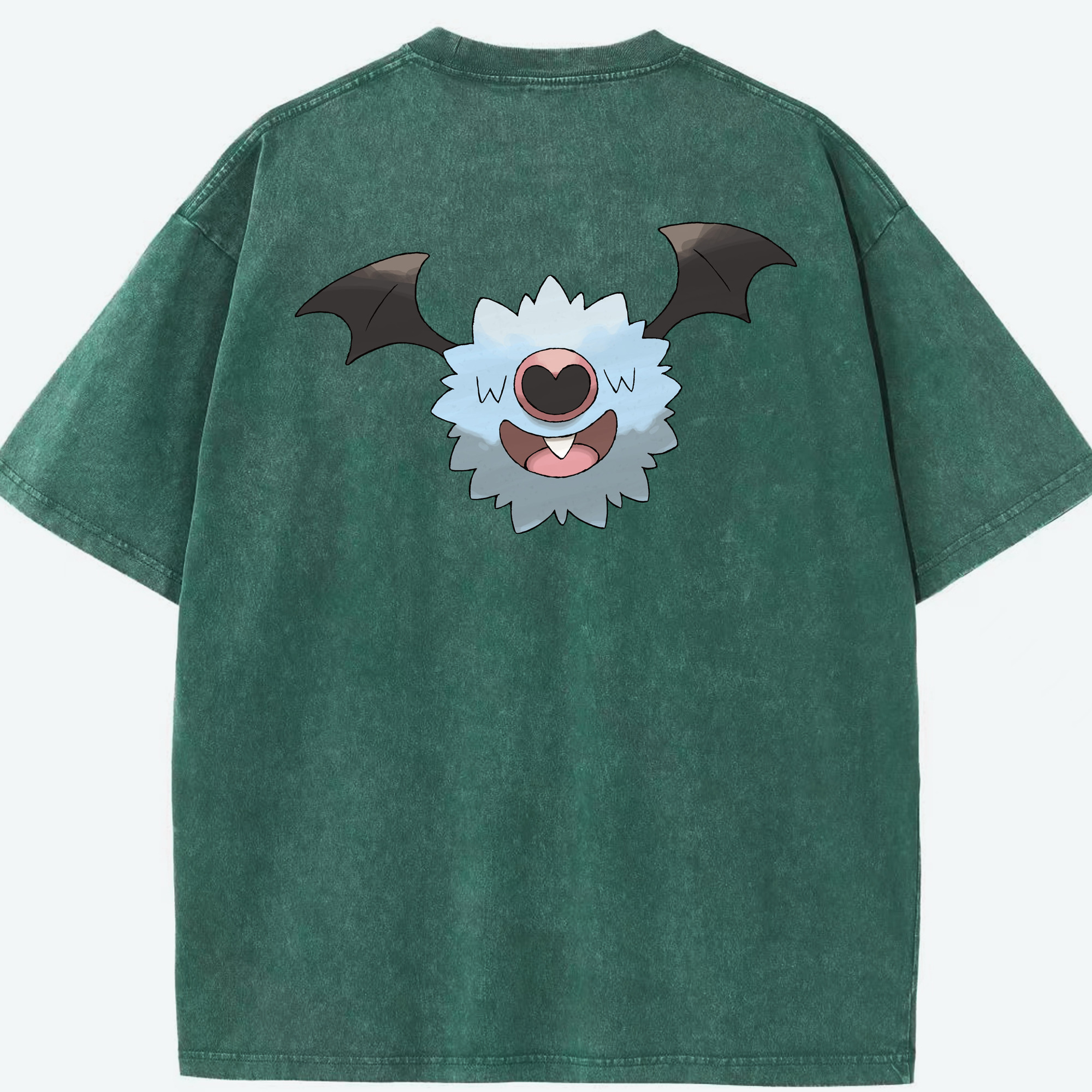 （画像用） ポケットモンスター Pokémon 綿100% ヴィンテージ風 半袖Tシャツ（背面プリント）